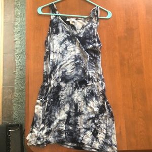 Blue Tie Dye Dress/Cover Up